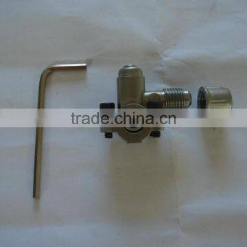 Mini needle valve / tap piercing valve for tube / air condition service valve