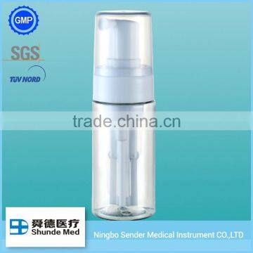 30/50/60ml clear plastic bottles with clear plastic pump china supplier factory direct