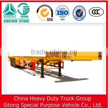 Factory Price 3 Axles 40ft Skeleton Container Trailer , 20ft Skeleton Semi Trailer Container Chassis photo-2