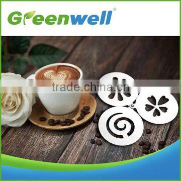 One-stop sourcing service Best selling new design cappuccino coffee stencils