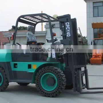 China Shandong Powerful 4Ton 5ton Rough Terrain/off Road Forklift