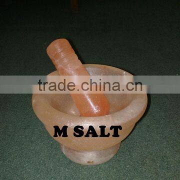 Himalayan Rock Salt Mortar And Pestle