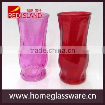 10x9x22cm colored beautiful glass vase