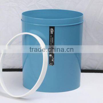 Plastic Double Color Big Semi-Round Trash Can Dustbin 12L