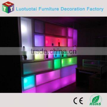Color Changing LED Cube Wine Rack for Bar and Home photo-2