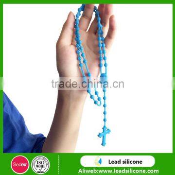 Food Grade Silicone Necklace/Beautiful Silicone Necklace Wholesale Silicone Bead Necklace Teething photo-2