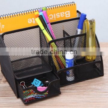 Hot Selling Multi-use Metal Mesh Desk Organizer With Multi-color