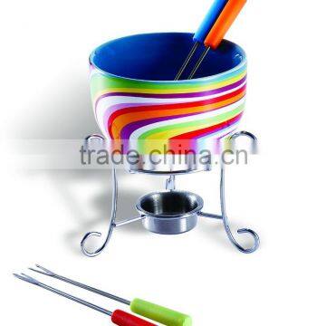 Amazon Hotsale Ceramic Bowl Melting Cheese Chocolate Multi-Purpose Fondue photo-5