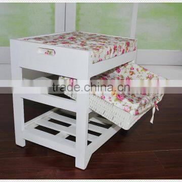 Home Furniture Wooden Cabinet With Baskets Drawers photo-3