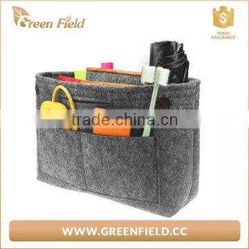 8 pockets dark grey felt organizer bag for Houseware Home Storage