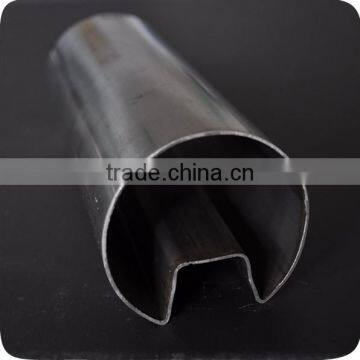 201 304 Round Stainless Steel Slotted Tube For Stair Glass Railing