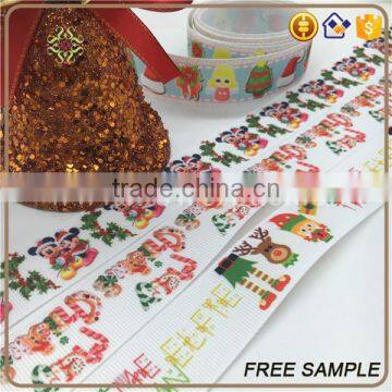 Wired Printed Grosgrain Christmas Gift Ribbon photo-6