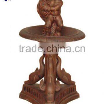 High quality popular antique brass square unique angel fountains