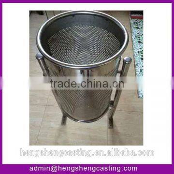 Metal stainless steel trash bin & garbage can & trash can