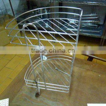 2 TIER STAINLESS STEEL CORNER RACK photo-4