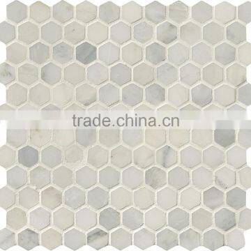 High Quality Greecian White Hexagon Marble Mosaic Tiles For Bathroom/Flooring/Wall Etc & Best Marble Price photo-2