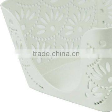 Arc-shaped Metal Punched Desktop Note Paper Holder