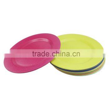 Good Quality Popular Bamboo Fiber Melamine Round Dinner Plate photo-4