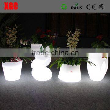 decorative indoor flower pots colored led GD101