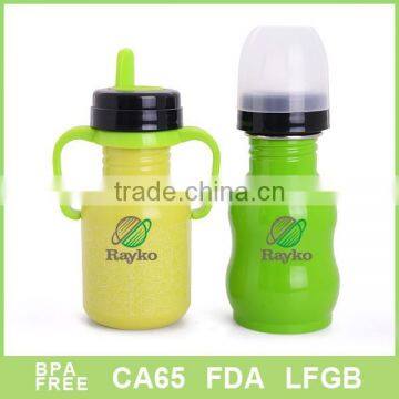 FDA free stainless steel baby cute feeding bottle