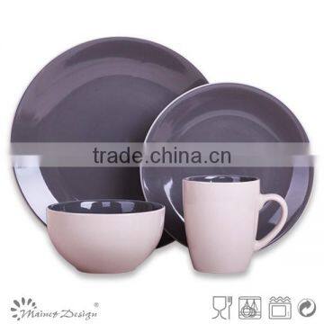 Food Safe Round Orange Tableware Set Ceramic photo-3