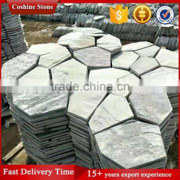 Cheap Irregular Slate Landscaping Stone Paving on Mesh photo-3