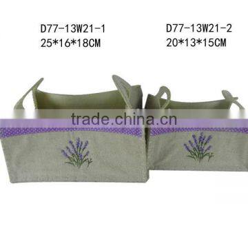 Non-woven garden plant pot with handle