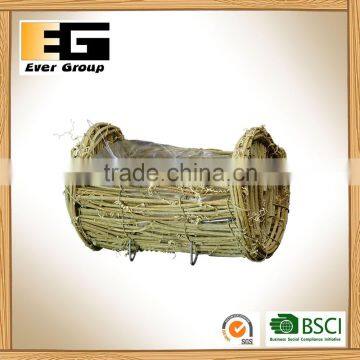 Natural Rattan Flower Pot for Garden Ornaments