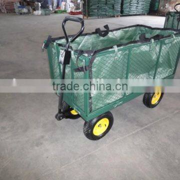 TC1840H heavy duty garden metal cart,mesh cart