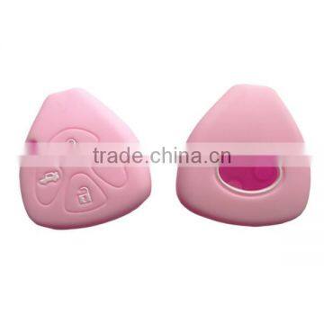 3 Buttons Silicone Car Key Cover for Toyota Camry Highlander photo-6