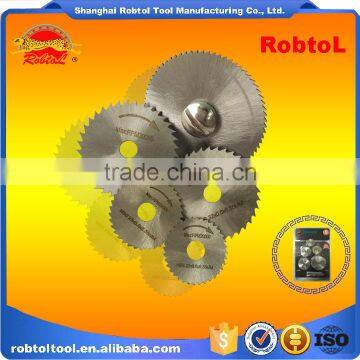 6pcs Set HSS Circular Saw With Mandrel Shank Cut off Wheel Dremel Die Grinder Rotary Tool Cut Pipe Wood Metal photo-3