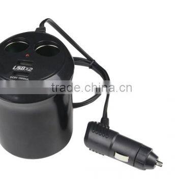 12V/24V Car Cigarette Lighter Two Socket photo-2