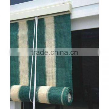 Window Blind Knit PE 2.4 x 2.1m - Green & Beige