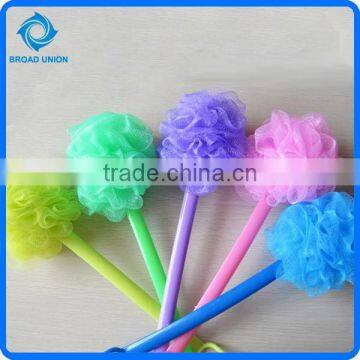 Mesh Bath Sponge Massage Bath Scrub With Handle