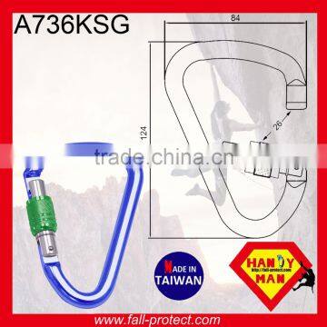 25KN Screw Lock Rock Mountain Climbing Aluminum Carabiner With HMS Type photo-3