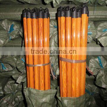 Low price PVC coated wooden broom handle