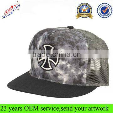 5 Panels foam flat bill blank snapback fashion trucker cap mesh cap