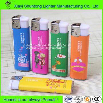 Long Working Different Pictures Gas Cigarette Electronic Lighter photo-4