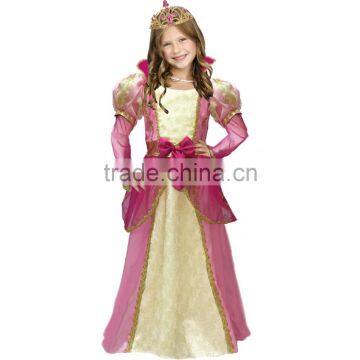 Beauty Princess Shimmer Golden Belle Childs Costume Fancy Dress For Girl Kids photo-2