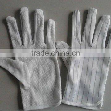 ESD industrial PVC Dotted Glove