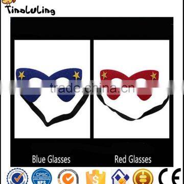 Very Cool Colorful Glasses Felt Kids Mask With Black Elastic Head Band photo-2