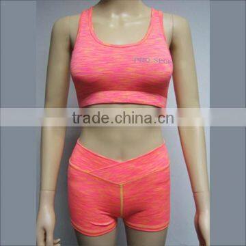 Latest Seamless Sexy Under Wear Ladies Active Bra Yoga Wear Sports Bra Set photo-2
