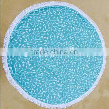 Hot Sale Cheap Reactive Print Microfiber Beach Towel With Tassel photo-4