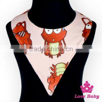 FAUX SUEDE Printing Polyester Baby Best Body Bib Silicone Newborn Bibs photo-2