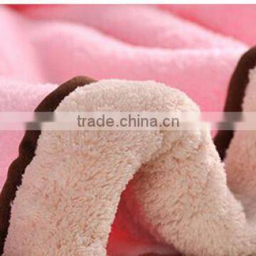 High Quality 100% Polyester Coral Fleece Knitted Baby Blanket photo-5
