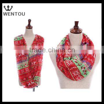 Wholesale personalized red Christmas scarf