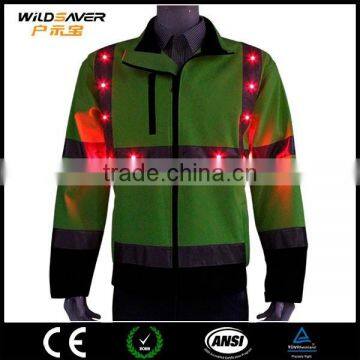 China safety jacket reflective strip hi vis led jacket