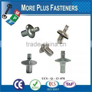 Made in Taiwan Hammer Drive Pin Rivet Aluminum Drive Rivet photo-2