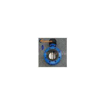 Cast Iron Hard Sealing Double Flanged Butterfly Valve with Pneumatic Actuator , EPDM or NBR Seat