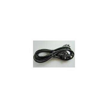 Black Indian Type Laptop AC Adapter Power Cord With 0.5m*0.5m